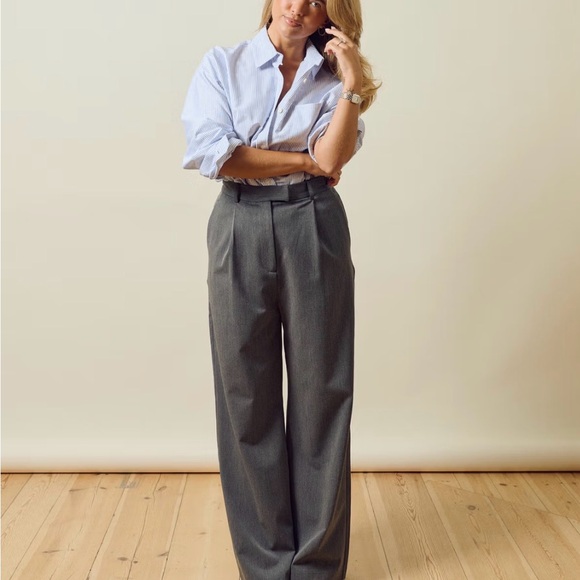 Djerf Avenue Pants - Djerf Avenue Favorite Pants Grey